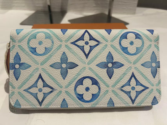 Second-hand Louis Vuitton Zippy Wallet “By the Pool” Monogram Tiles