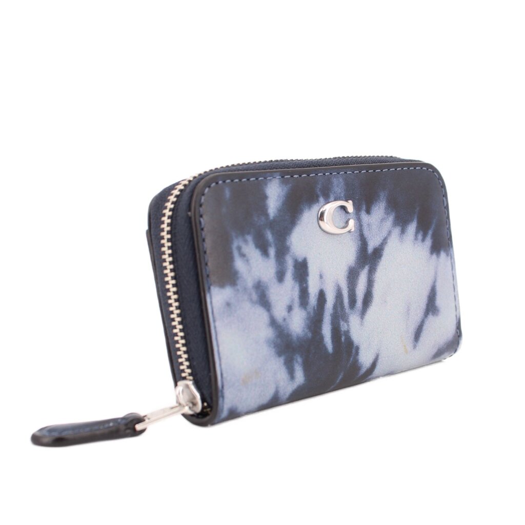 COACH SMALL ZIP AROUND WALLETS BLUE，Second-hand