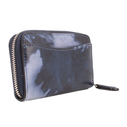 COACH SMALL ZIP AROUND WALLETS BLUE，Second-hand