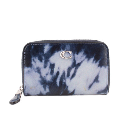 COACH SMALL ZIP AROUND WALLETS BLUE，Second-hand