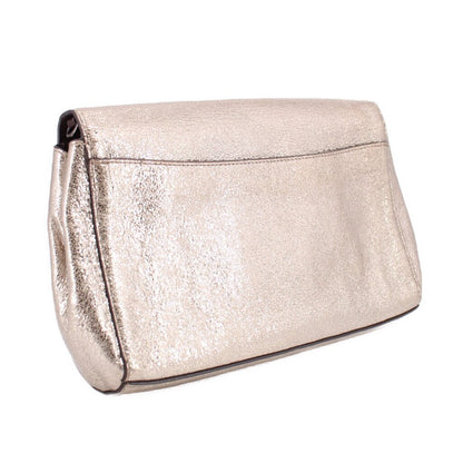 COACH ALEXA TURNLOCK CLUTCHES GOLD，Second-hand