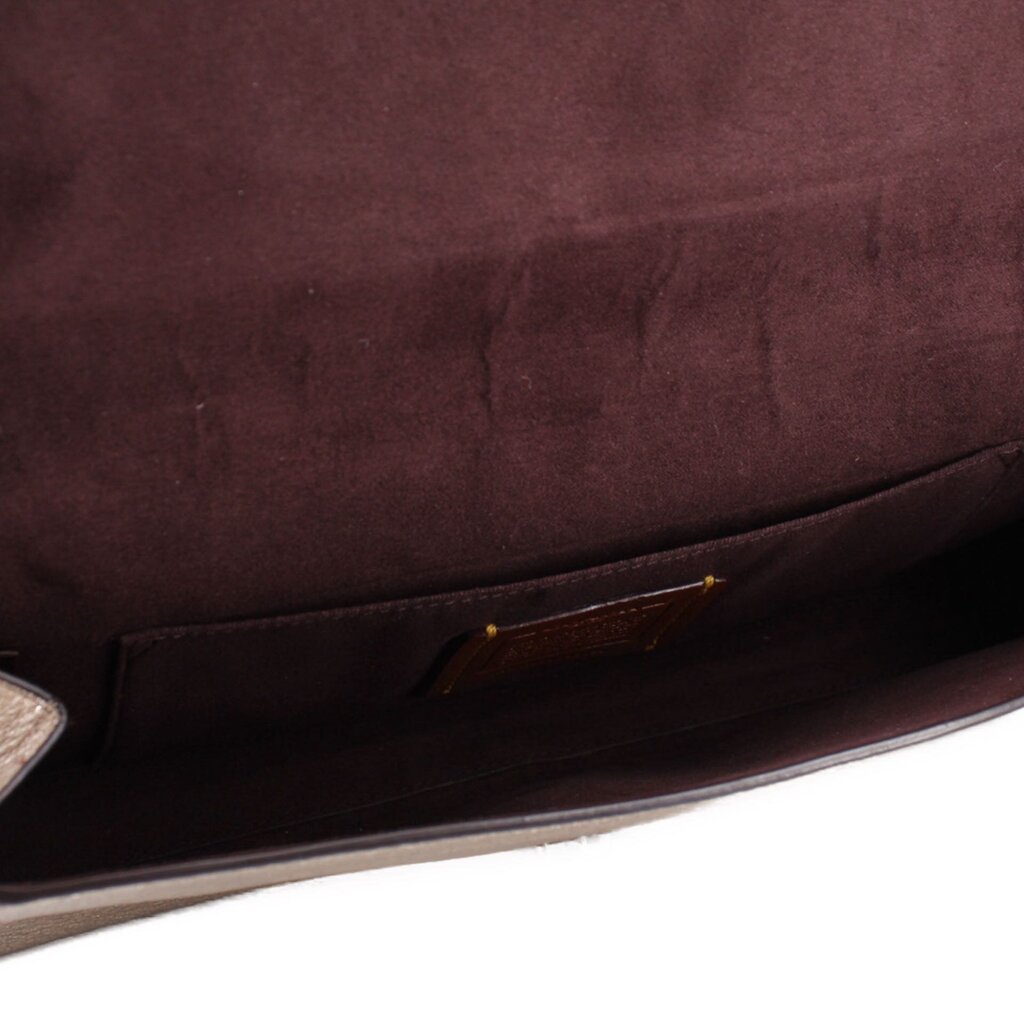 COACH ALEXA TURNLOCK CLUTCHES GOLD，Second-hand