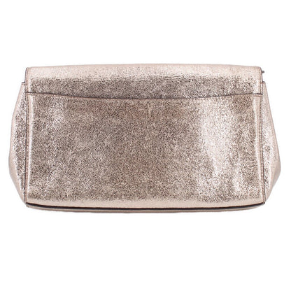 COACH ALEXA TURNLOCK CLUTCHES GOLD，Second-hand