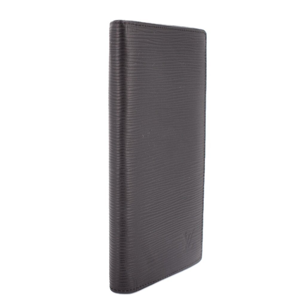 LOUIS VUITTON BRAZZA WALLETS BLACK EPI，Second-hand