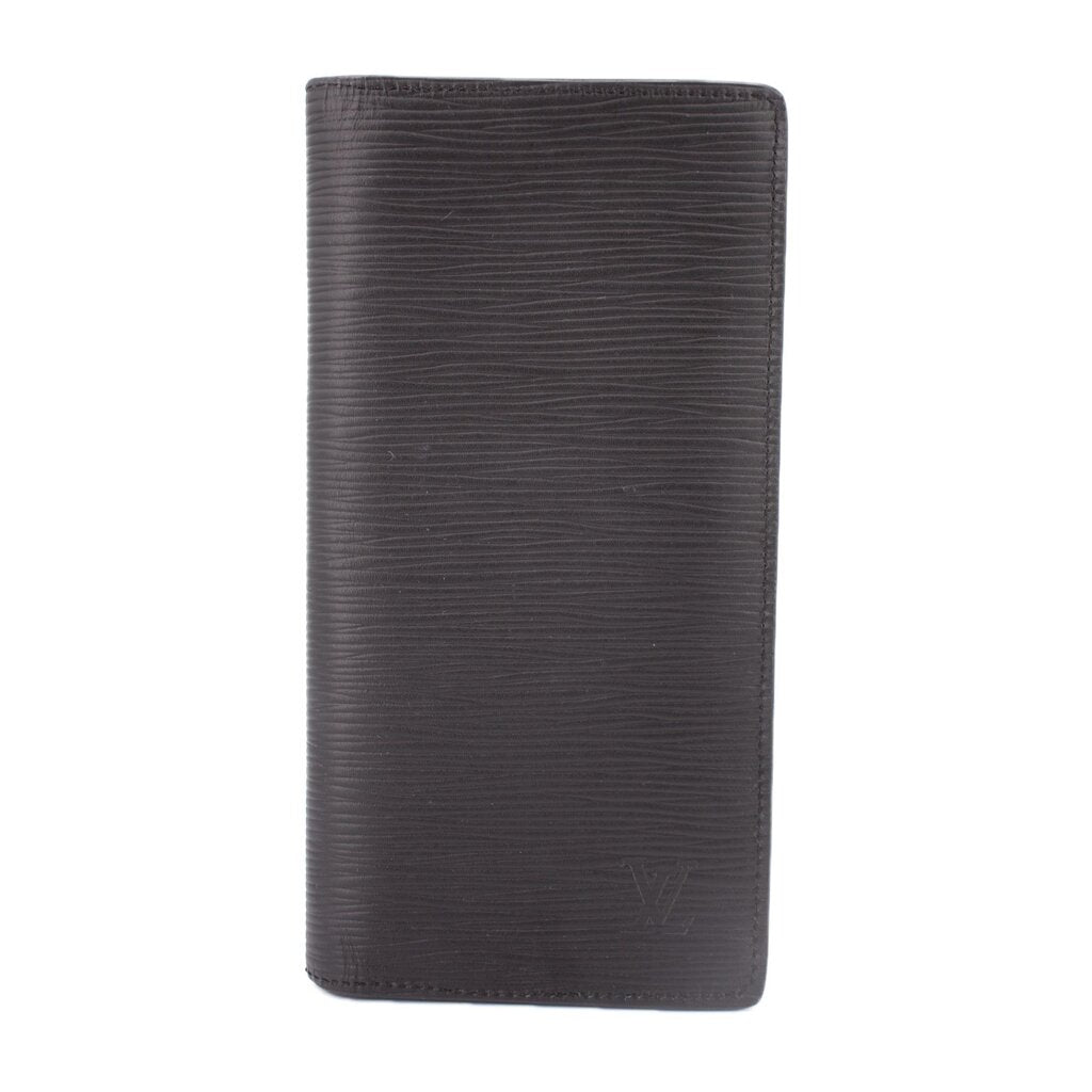 LOUIS VUITTON BRAZZA WALLETS BLACK EPI，Second-hand