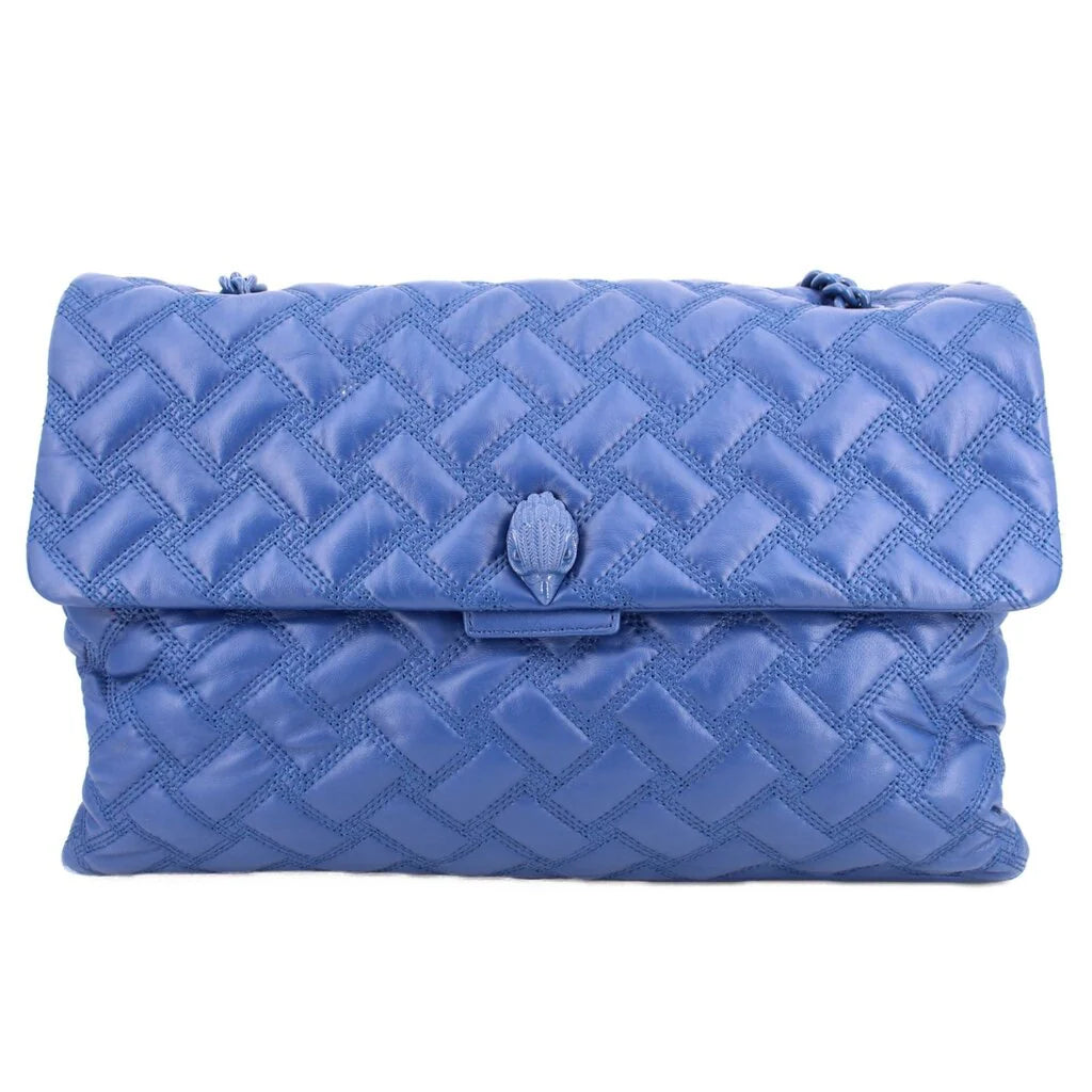 KURT GEIGER XXL KENSINGTON DRENCH SHOULDER BAGS BLUE