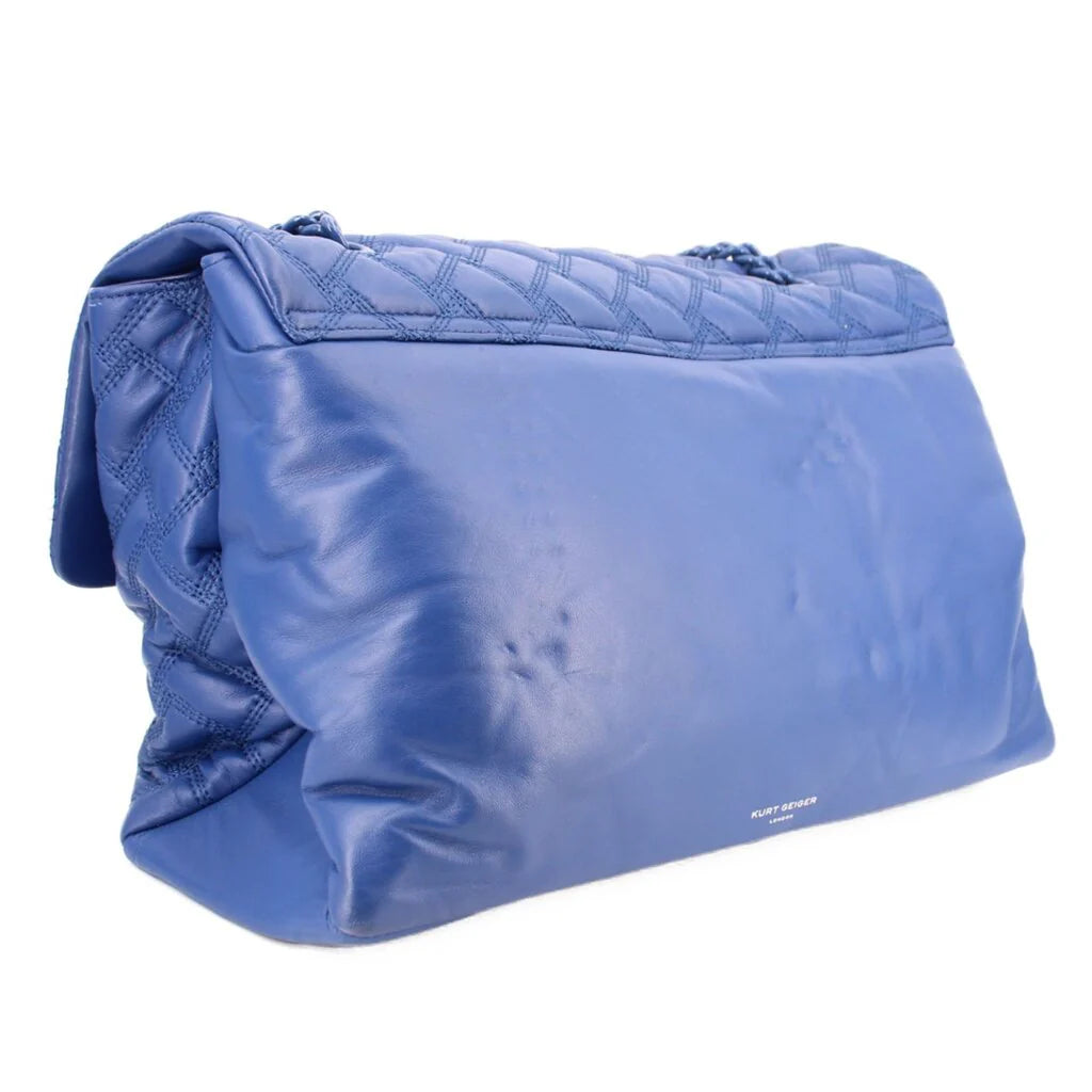 KURT GEIGER XXL KENSINGTON DRENCH SHOULDER BAGS BLUE