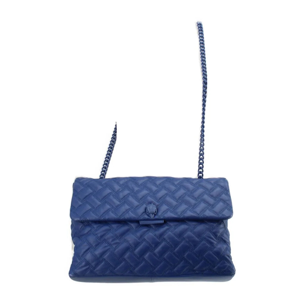KURT GEIGER XXL KENSINGTON DRENCH SHOULDER BAGS BLUE
